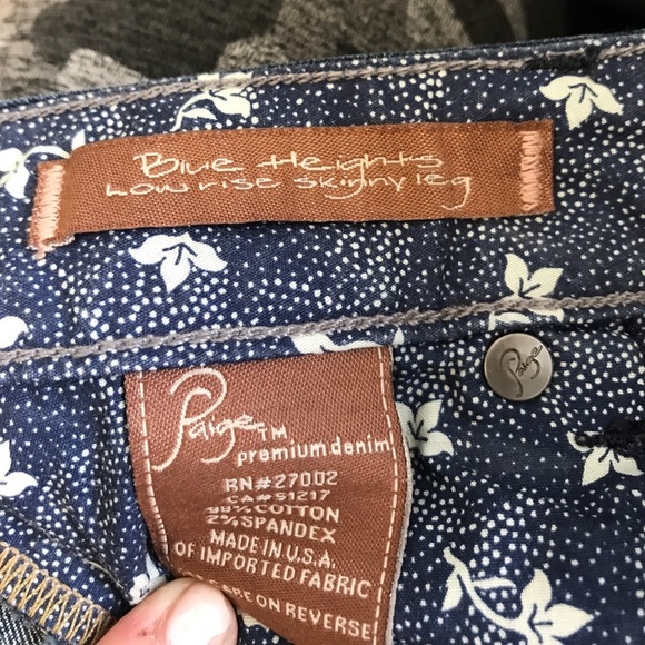 PAIGE DENIM Straight Leg Jeans SZ 25 - Picture 5 of 5